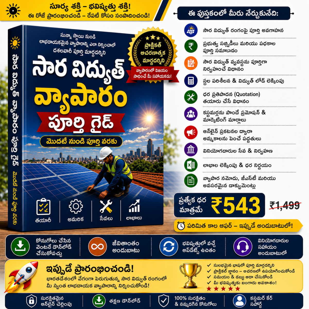 పూర్తి సౌర వ్యాపార మార్గదర్శి