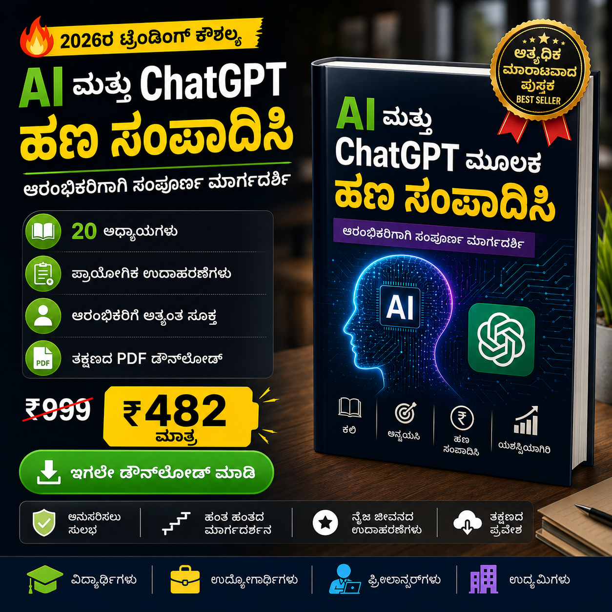 AI ಚಾಟ್ ಜಿಪಿಟಿ (ChatGPT) ಮೂಲಕ ಹಣ ಗಳಿಸುವ ಮಾರ್ಗದರ್ಶಿ