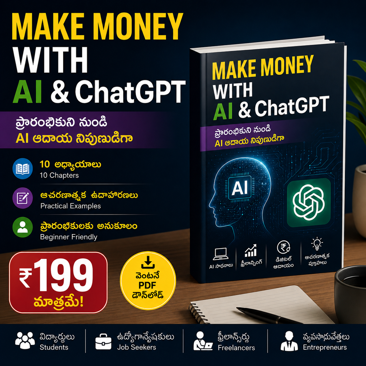 AI & ChatGPT ద్వారా డబ్బు సంపాదించండి